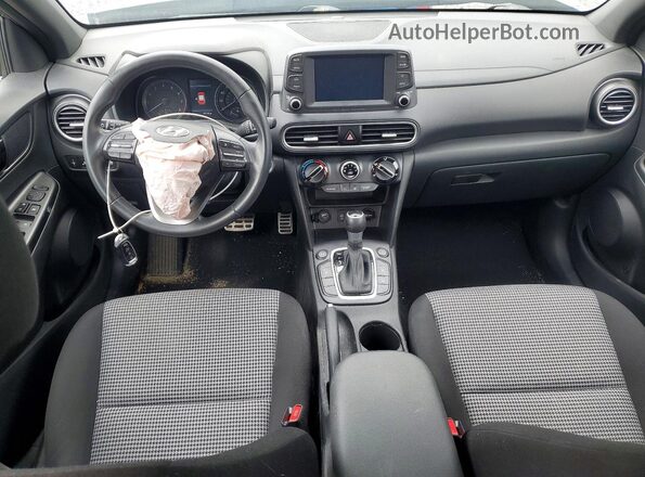 KM8K6CA58MU731076 2021 HYUNDAI KONA Gray Вид панелі приладів