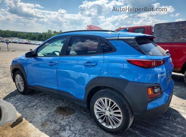 KM8K6CAA2MU628748 2021 HYUNDAI KONA Blue Trasero izquierdo