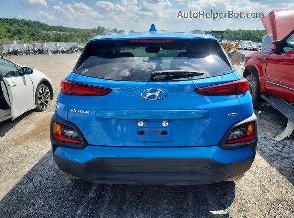 KM8K6CAA2MU628748 2021 HYUNDAI KONA Blue Vista trasera