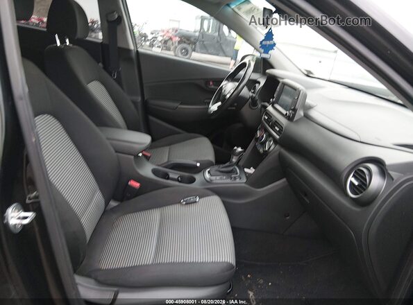 KM8K6CAA4JU114654 2018 HYUNDAI KONA Black Front interior view