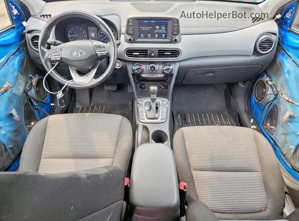 KM8K6CAA6LU538940 2020 HYUNDAI KONA Blue Dashboard view