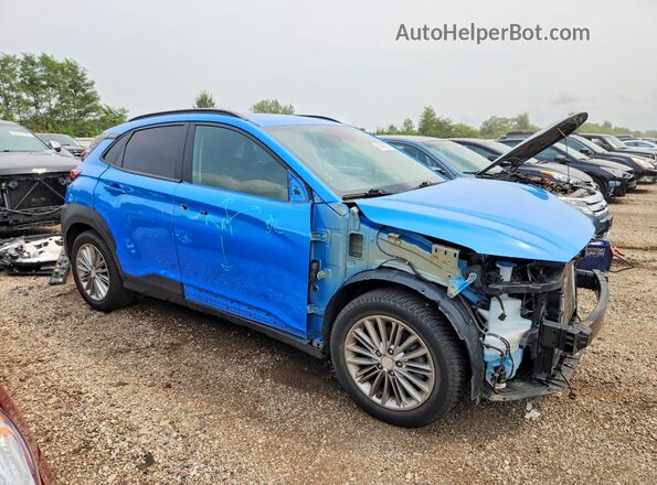 KM8K6CAA6LU538940 2020 HYUNDAI KONA Blue Front right