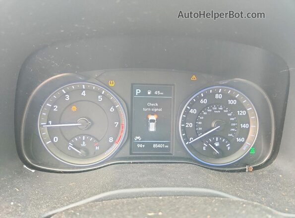 KM8K6CAA6LU538940 2020 HYUNDAI KONA Blue Instrument cluster view