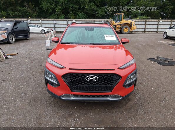 KM8K6CAA8LU416273 2020 HYUNDAI KONA Orange Widok zestawu wskaźników