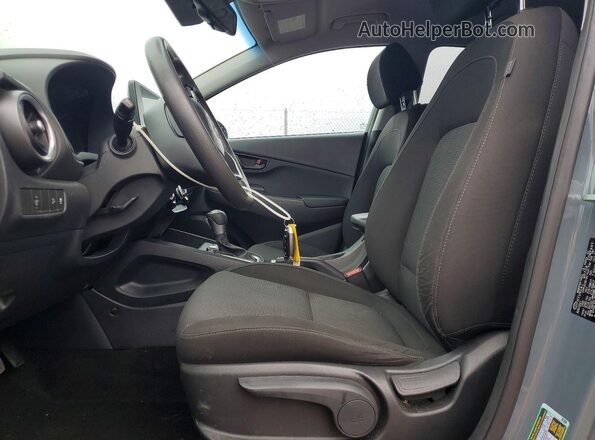 KM8K6CAB1NU819734 2022 HYUNDAI KONA Blue Front interior view