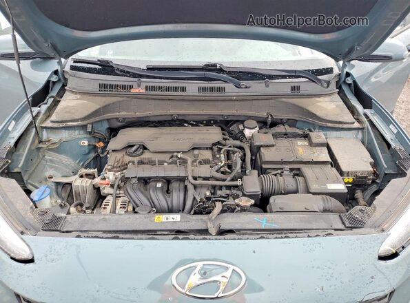 KM8K6CAB1NU819734 2022 HYUNDAI KONA Blue Engine compartment view