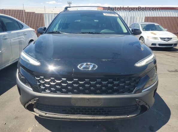 KM8K6CAB1NU920501 2022 HYUNDAI KONA Black წინა ხედი