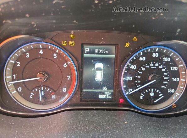 KM8K6CAB1PU931064 2023 HYUNDAI KONA Teal ხელსაწყოთა პანელის ხედი