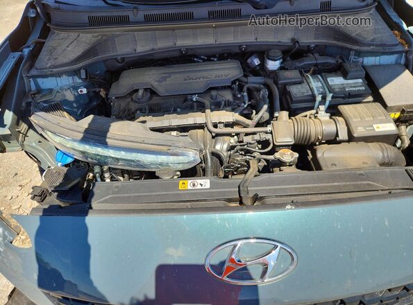 KM8K6CAB1PU931064 2023 HYUNDAI KONA Teal ძრავის განყოფილების ხედი
