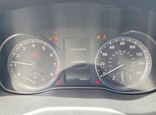 KM8K6CAB2NU807544 2022 HYUNDAI KONA Charcoal ხელსაწყოთა პანელის ხედი