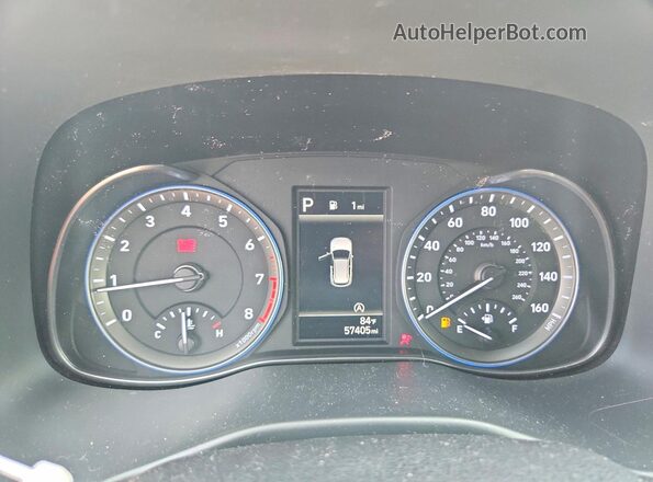 KM8K6CAB2PU952778 2023 HYUNDAI KONA Green Vista del cuadro de instrumentos
