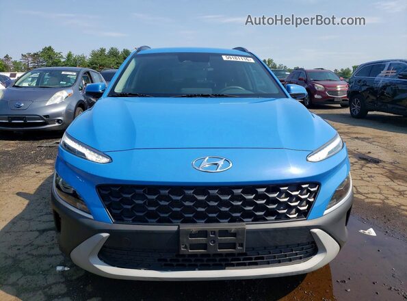 KM8K6CAB3NU802966 2022 HYUNDAI KONA Blue წინა ხედი