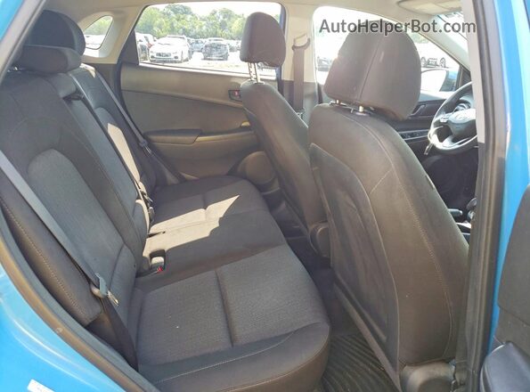 KM8K6CAB3NU802966 2022 HYUNDAI KONA Blue უკანა სალონის ხედი