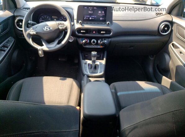 KM8K6CAB3NU802966 2022 HYUNDAI KONA Blue წინა პანელის ხედი