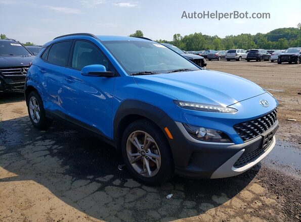 KM8K6CAB3NU802966 2022 HYUNDAI KONA Blue წინა მარჯვენა