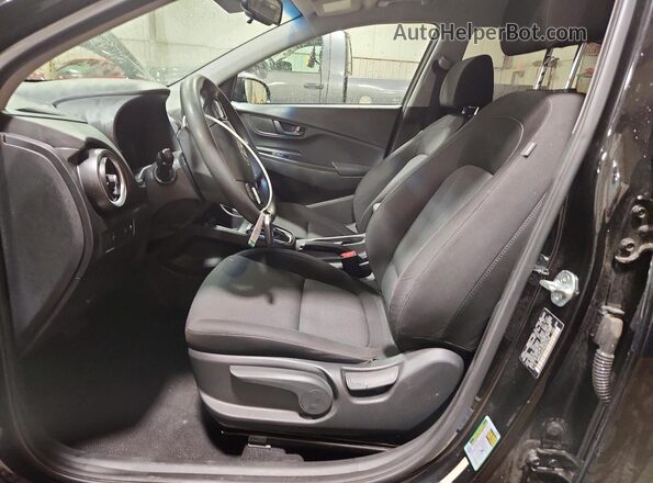 KM8K6CAB3NU889798 2022 HYUNDAI KONA Black Widok wnętrza z przodu