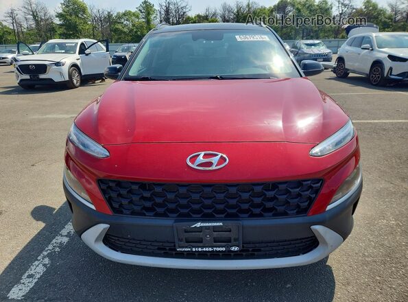 KM8K6CAB5NU881458 2022 HYUNDAI KONA Burgundy Front view