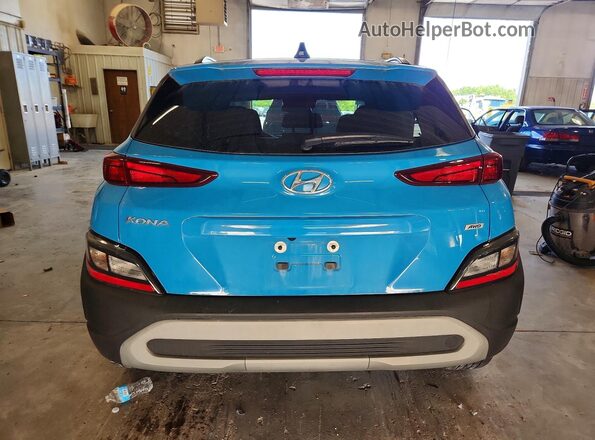 KM8K6CAB5PU981272 2023 HYUNDAI KONA Синий Вид сзади