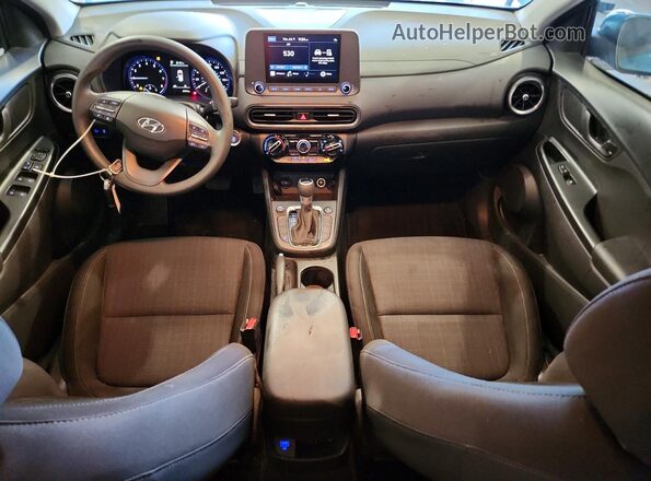 KM8K6CAB5PU981272 2023 HYUNDAI KONA Синий Вид панели приборов