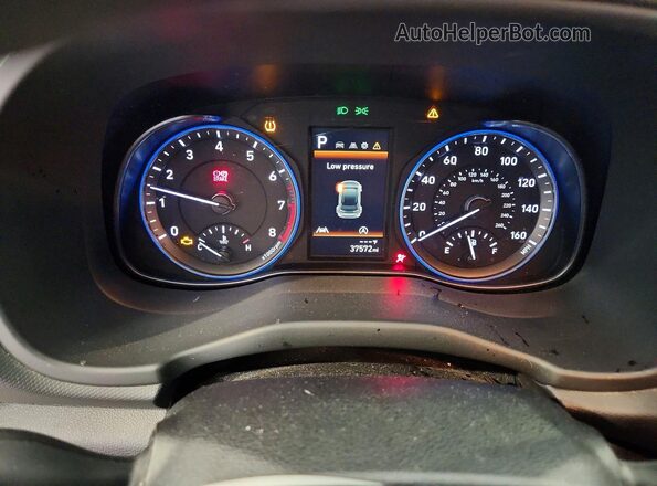 KM8K6CAB5PU981272 2023 HYUNDAI KONA Синий Вид щитка приборов