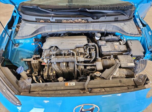 KM8K6CAB5PU981272 2023 HYUNDAI KONA Синий Вид задней части салона