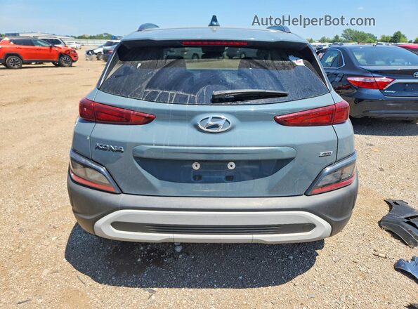 KM8K6CAB6NU857024 2022 HYUNDAI KONA Blue Widok z tyłu