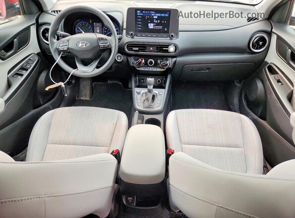KM8K6CAB6PU952251 2023 HYUNDAI KONA Red Widok deski rozdzielczej