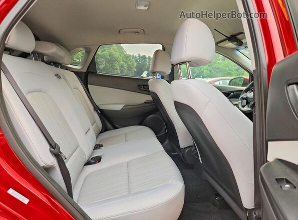 KM8K6CAB6PU952251 2023 HYUNDAI KONA Red Widok tylnych siedzeń