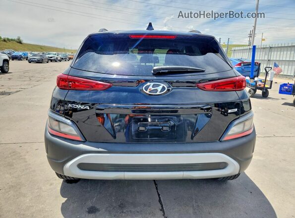 KM8K6CAB6PU990188 2023 HYUNDAI KONA Черный Вид сзади