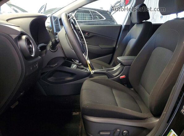 KM8K6CAB7PU964103 2023 HYUNDAI KONA Black Widok wnętrza z przodu