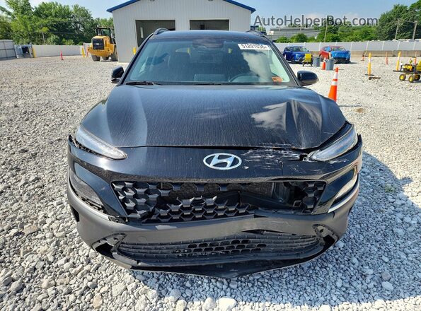 KM8K6CAB7PU964103 2023 HYUNDAI KONA Black Widok z przodu
