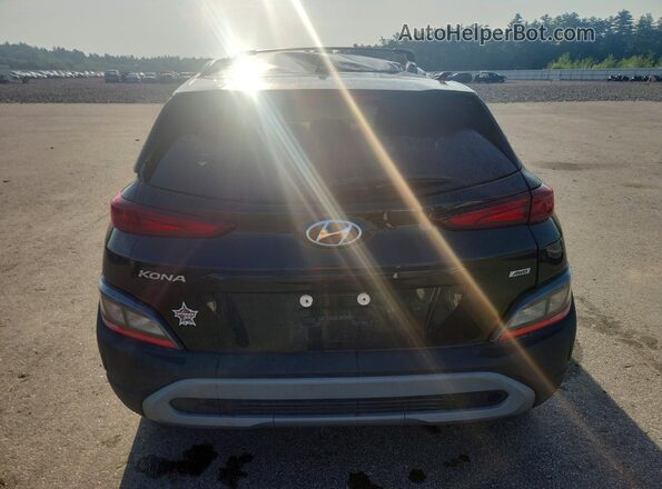 KM8K6CAB8NU831685 2022 HYUNDAI KONA Black Rear view