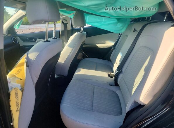 KM8K6CAB8NU831685 2022 HYUNDAI KONA Black Rear seats view
