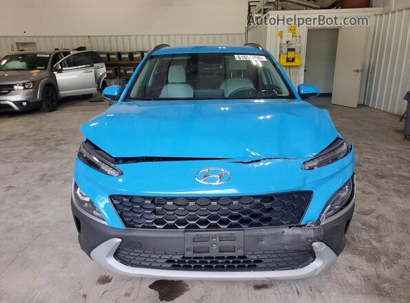 KM8K6CAB8PU001629 2023 HYUNDAI KONA Blue Դիմացի տեսք