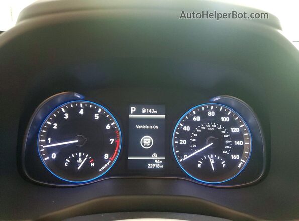 KM8K6CAB8PU001629 2023 HYUNDAI KONA Blue Սարքավորումների վահանակի տեսք