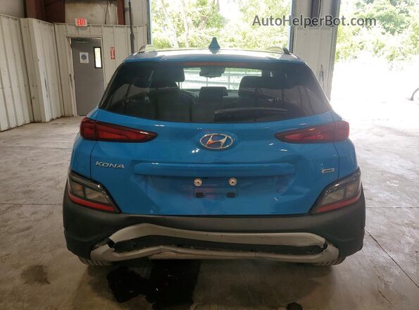 KM8K6CAB8PU001629 2023 HYUNDAI KONA Blue Հետևի տեսք