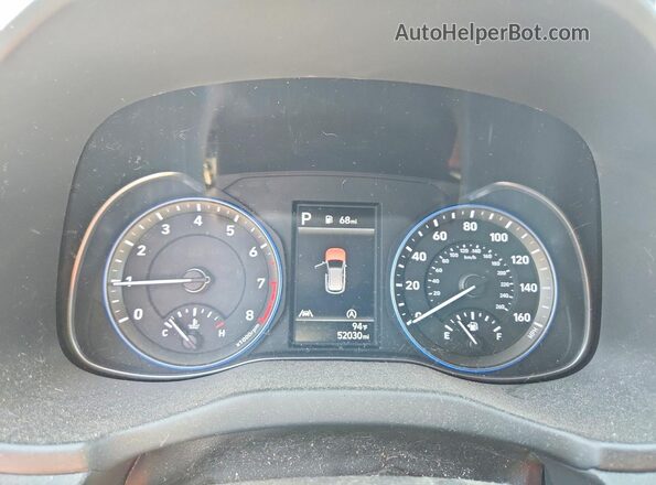 KM8K6CAB8PU040799 2023 HYUNDAI KONA Gray Widok zestawu wskaźników