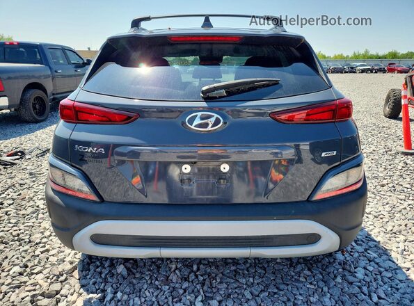 KM8K6CAB8PU040799 2023 HYUNDAI KONA Gray Widok z tyłu