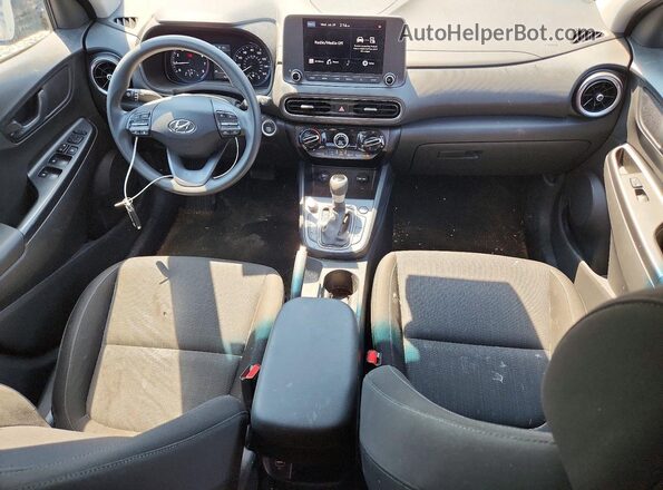 KM8K6CAB8PU040799 2023 HYUNDAI KONA Gray Widok deski rozdzielczej
