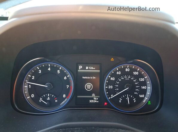 KM8K6CAB8PU995280 2023 HYUNDAI KONA Черный Вид щитка приборов