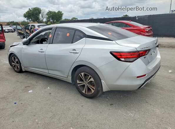 KM8K6CAB8PU995280 2020 NISSAN SENTRA Серебряный Задняя левая четверть