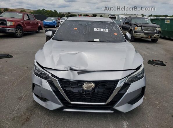 KM8K6CAB8PU995280 2020 NISSAN SENTRA Серебряный Вид спереди