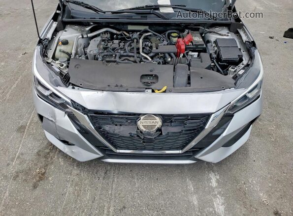 KM8K6CAB8PU995280 2020 NISSAN SENTRA Серебряный Вид задней части салона