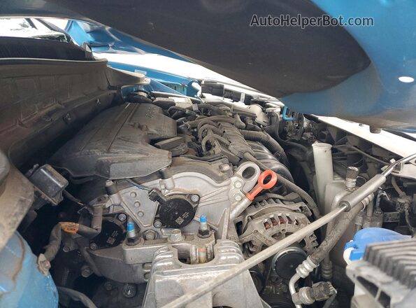 KM8K6CABXNU884341 2022 HYUNDAI KONA Синий Вид задней части салона