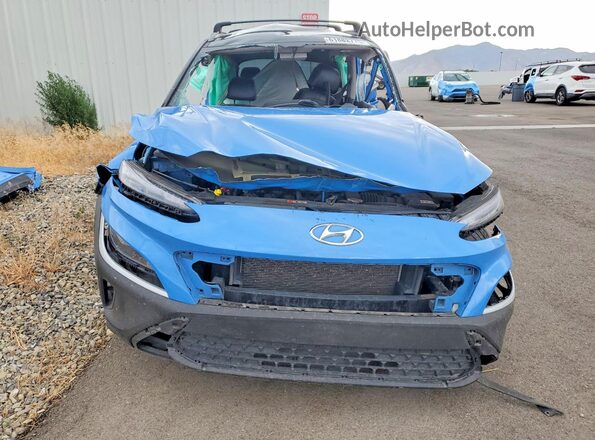 KM8K6CABXNU884341 2022 HYUNDAI KONA Синий Вид спереди