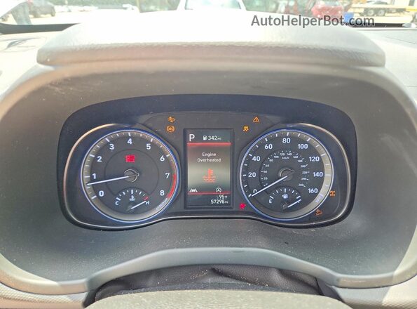 KM8K6CABXPU995748 2023 HYUNDAI KONA Gray Widok zestawu wskaźników