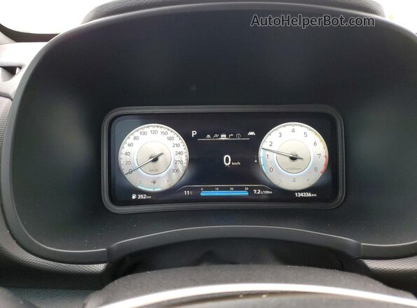 KM8KH3AC0NU003830 2022 HYUNDAI KONA Серый Вид щитка приборов