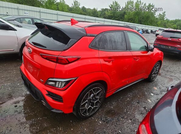 KM8KH3AC4PU007592 2023 HYUNDAI KONA Red Tył prawy