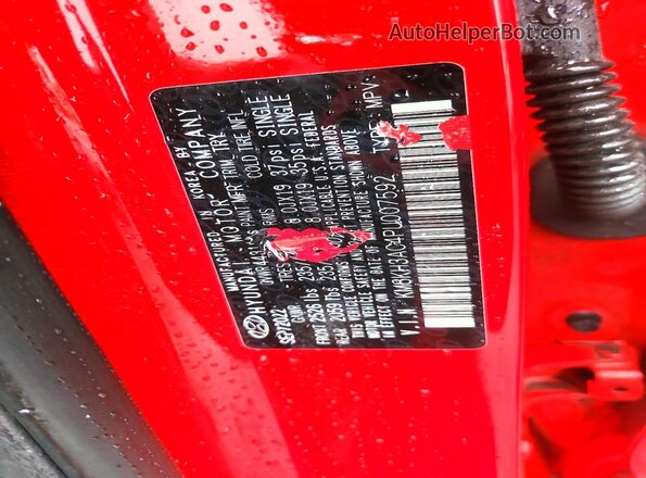 KM8KH3AC4PU007592 2023 HYUNDAI KONA Red Widok komory silnika