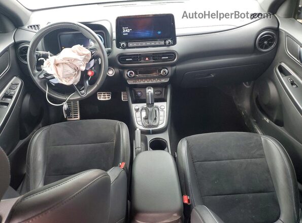 KM8KH3AC9NU001414 2022 HYUNDAI KONA White Առջևի վահանակի տեսք